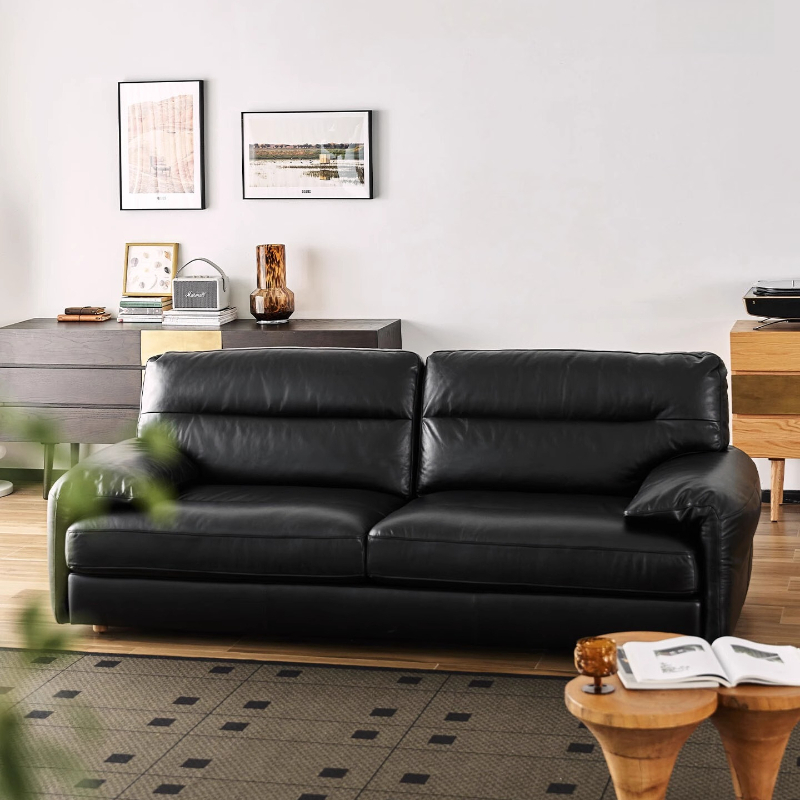 Office Furniture Services - 大型木製ソファ ファッションビューティーインテリア 北欧風アクセント 安全なリビングルームソファ レザーオフィスシロン カマ