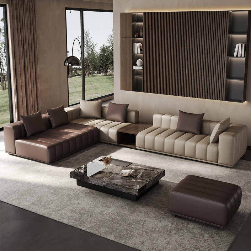 オフィスレザーリビングルームソファパフフロアラウンジモダンデ - Office Furniture Services のレビューと価格