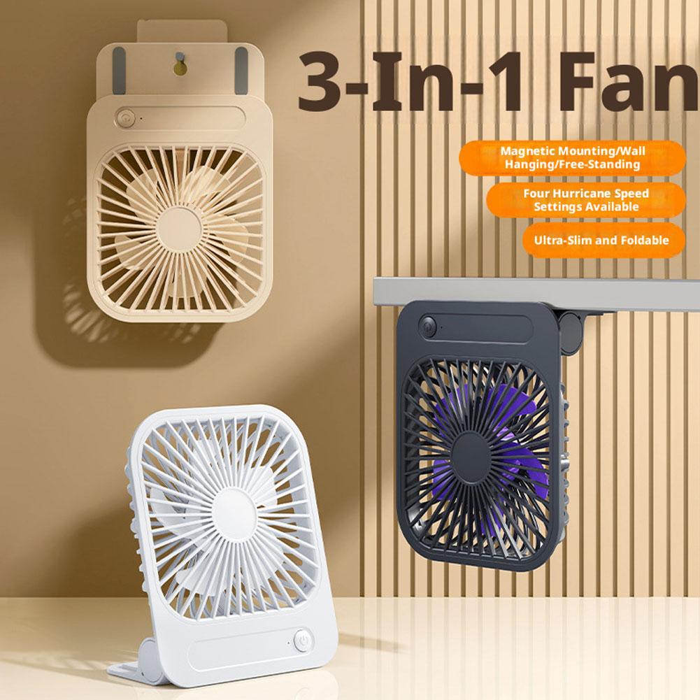 超薄型磁気冷却ファンテーブルデスクファン USB 充電式壁掛 - Office Furniture Used のレビューと価格
