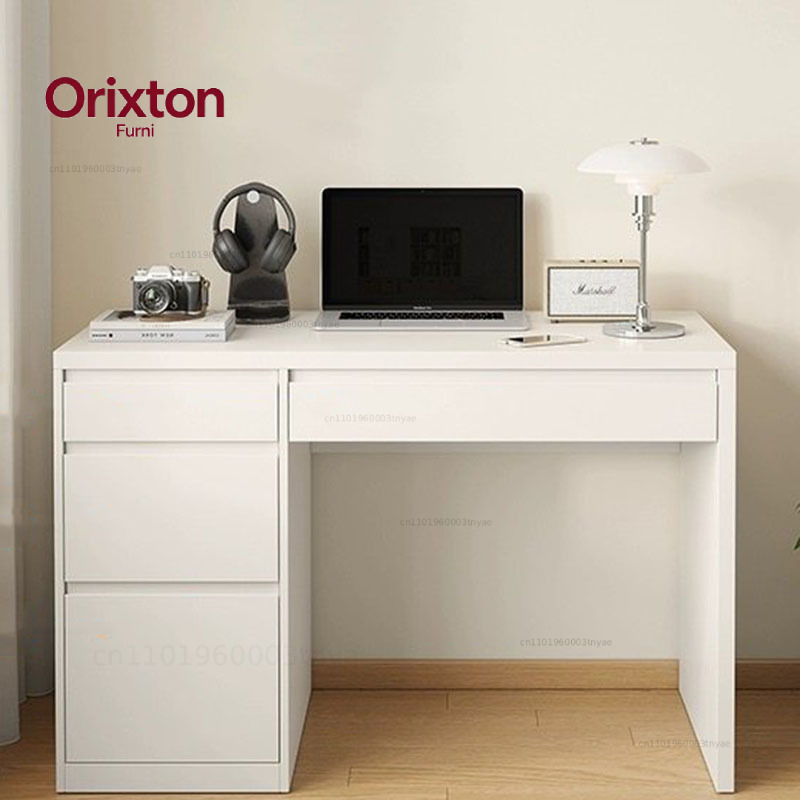 白いスタンディングオフィスデスク木製モダンな小さな学習用収納 - Office Furniture Services のレビューと価格